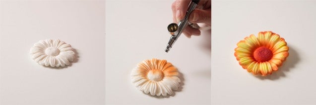Handeling airbrush taart