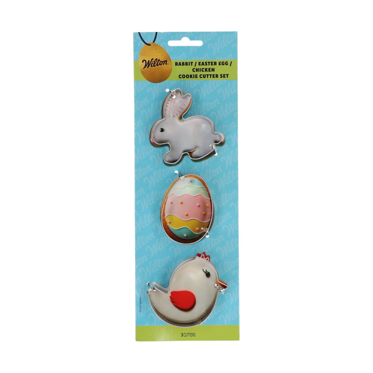 Wilton Cookie Cutter Rabbit - Easter Egg - Chicken set/3
