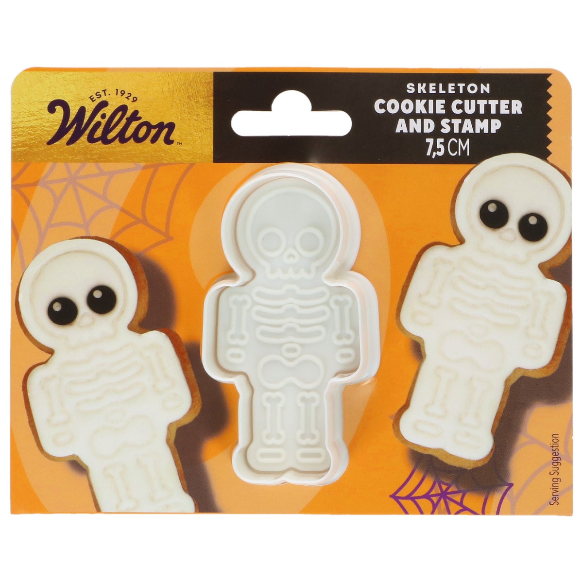 Wilton Cookie Cutter with Stamp Skeleton 7,5cm