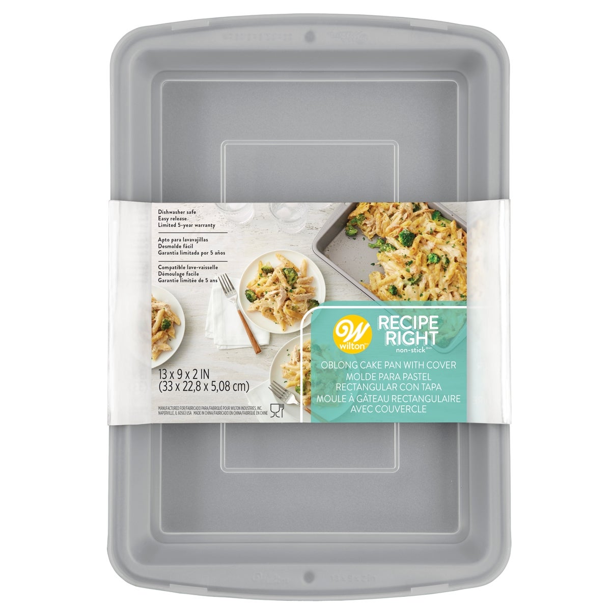 Wilton Recipe Right Rectangular Pan with Lid 32,5x22,5x5cm