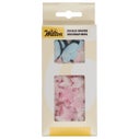 Wilton Edible Wafer Decorations Flowers & Butterflies Pastel Pink set/30 