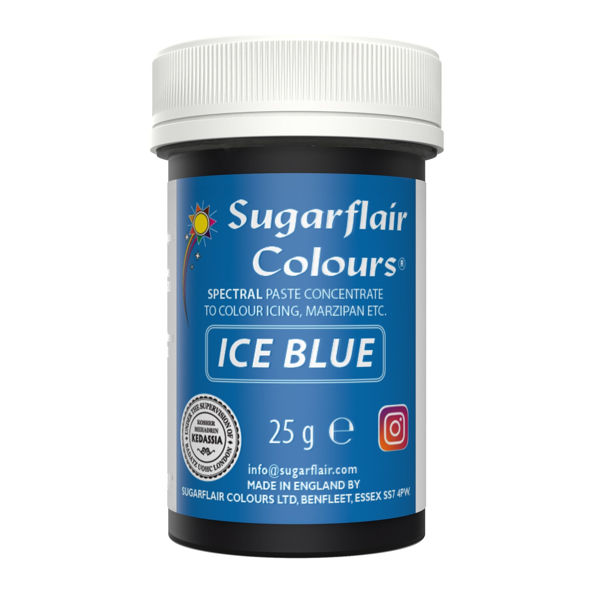 Sugarflair Paste Colour Ice Blue 25g