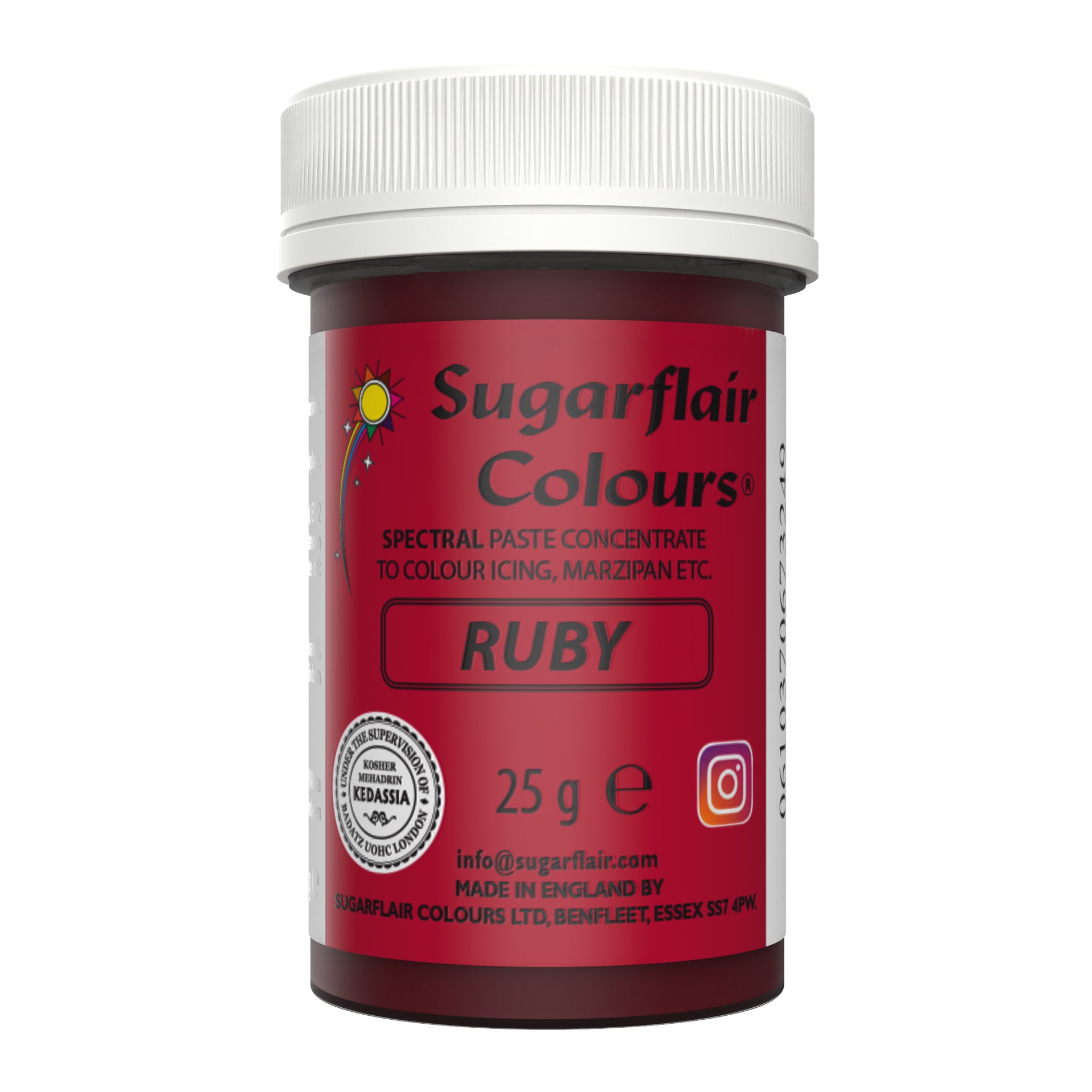 Sugarflair Paste Colour Ruby 25g