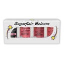Sugarflair Paste Colour Mixed Pink set/4