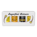 Sugarflair Paste Colour Mixed Yellow set/4