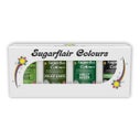 Sugarflair Paste Colour Mixed Green set/4