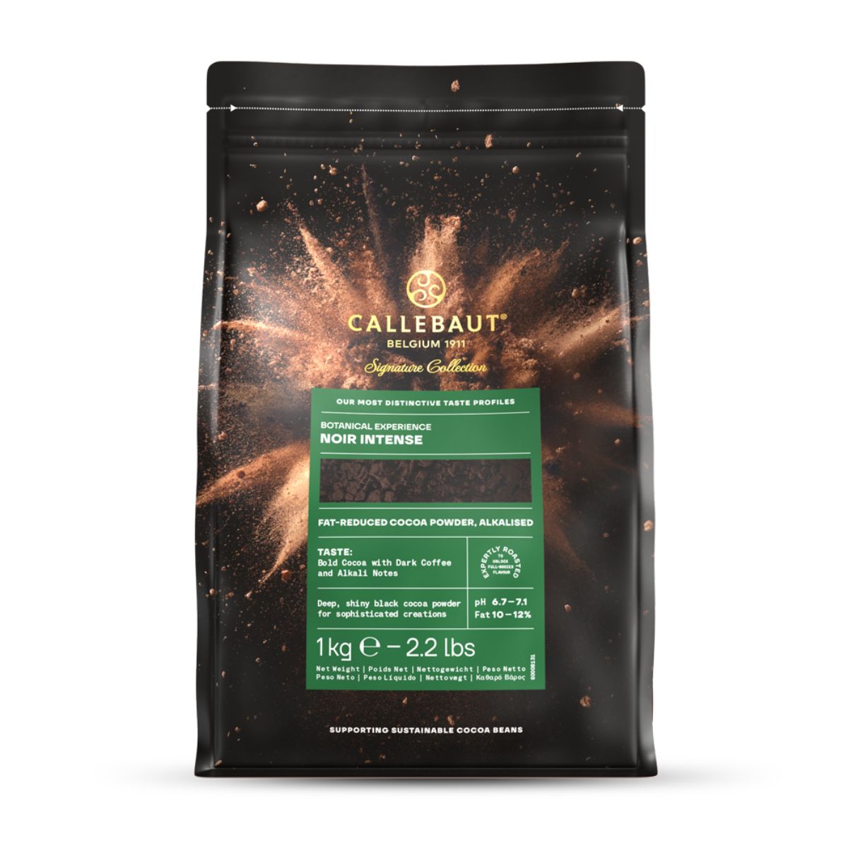 Callebaut Cocoa Powder Noir Intense Lean 1kg