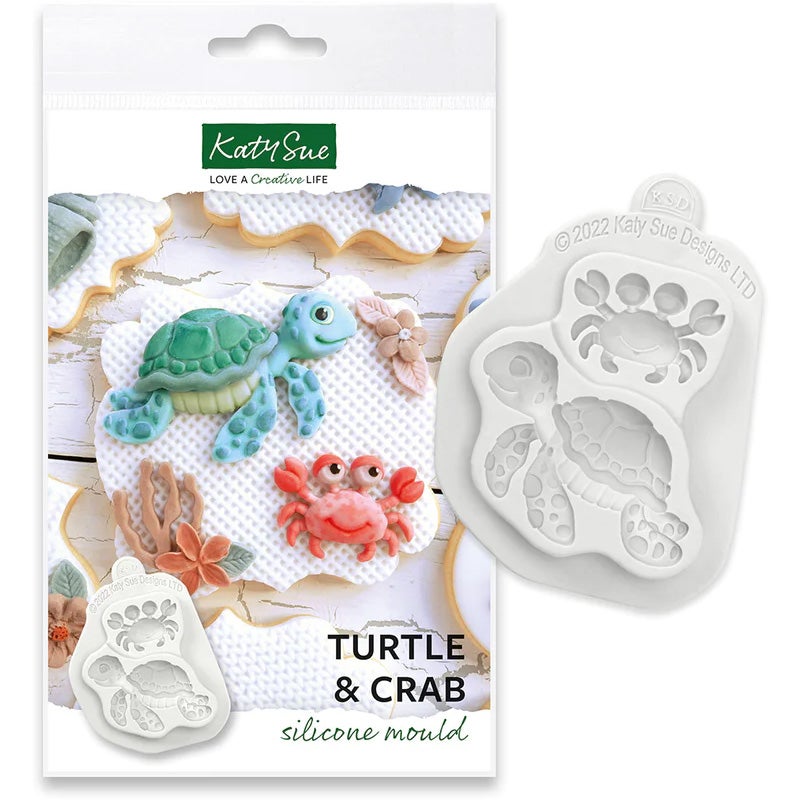 Katy Sue Turtle & Crab Silicone Moulds