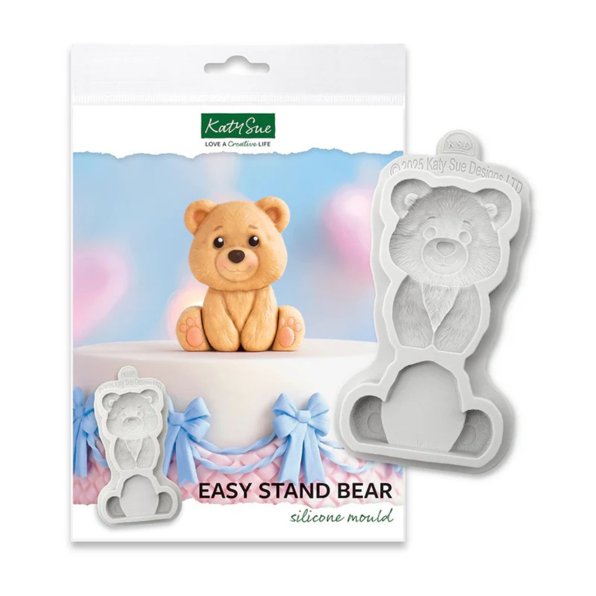 Katy Sue Silicone Mould Easy Stand Bear