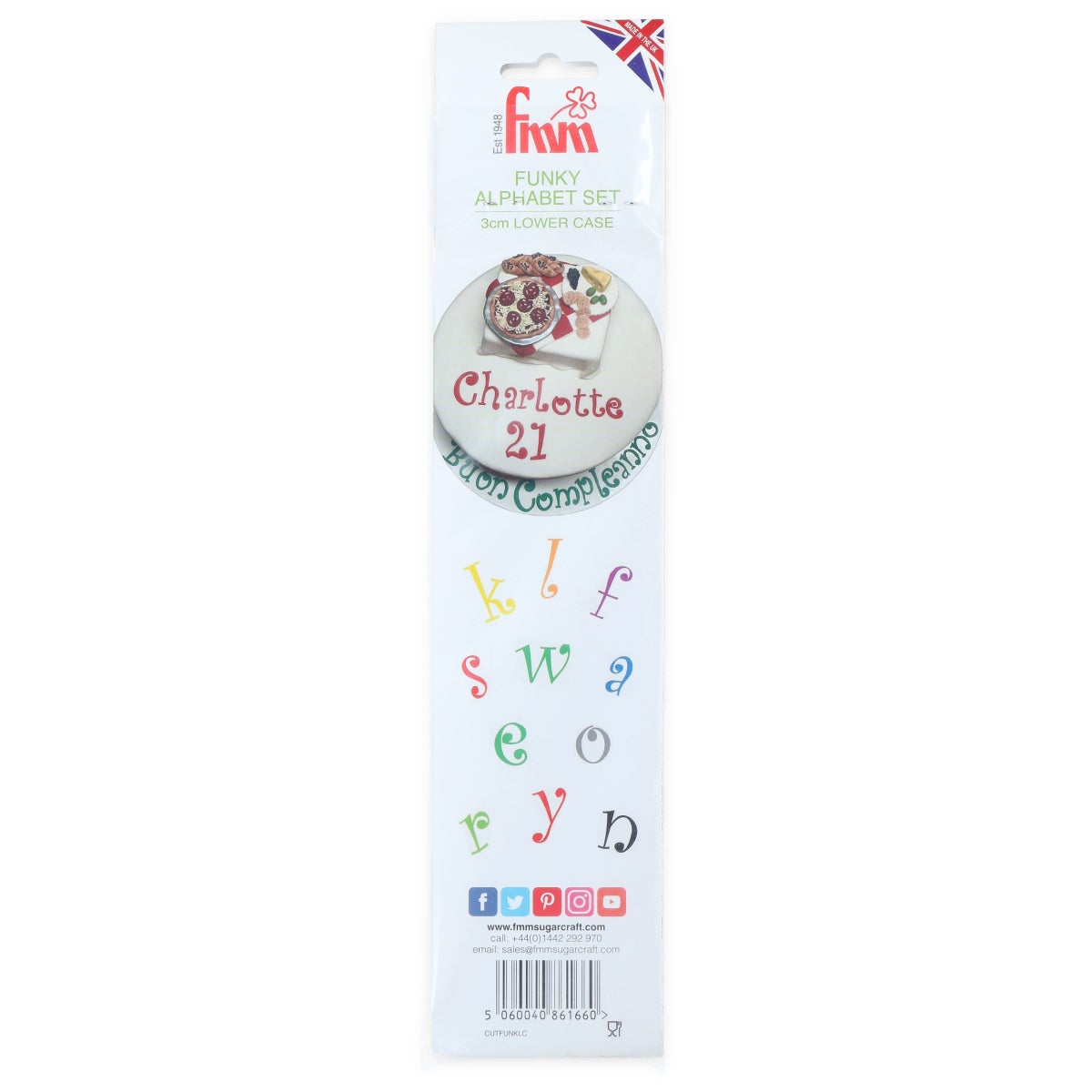 FMM Tappit Cutter Alphabet Lower Case Funky
