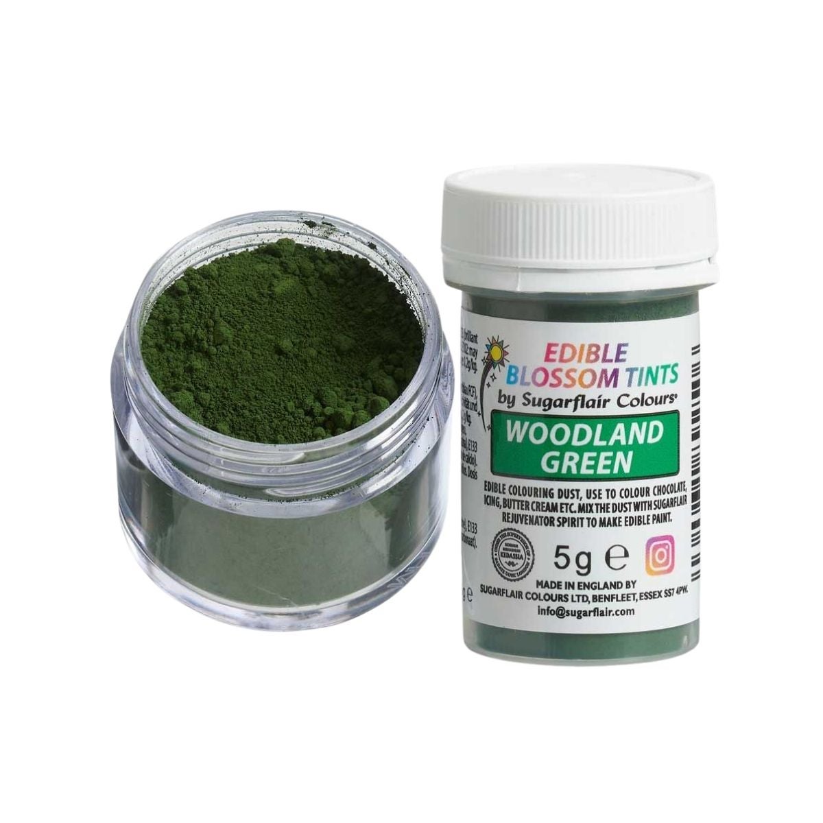 Sugarflair Blossom Tint Dust Woodland Green 5g