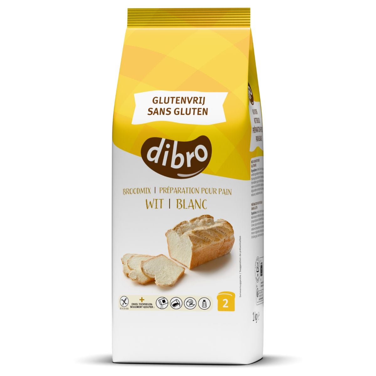 Dibro Gluten Free White Mix for Bread and Pastry 1kg