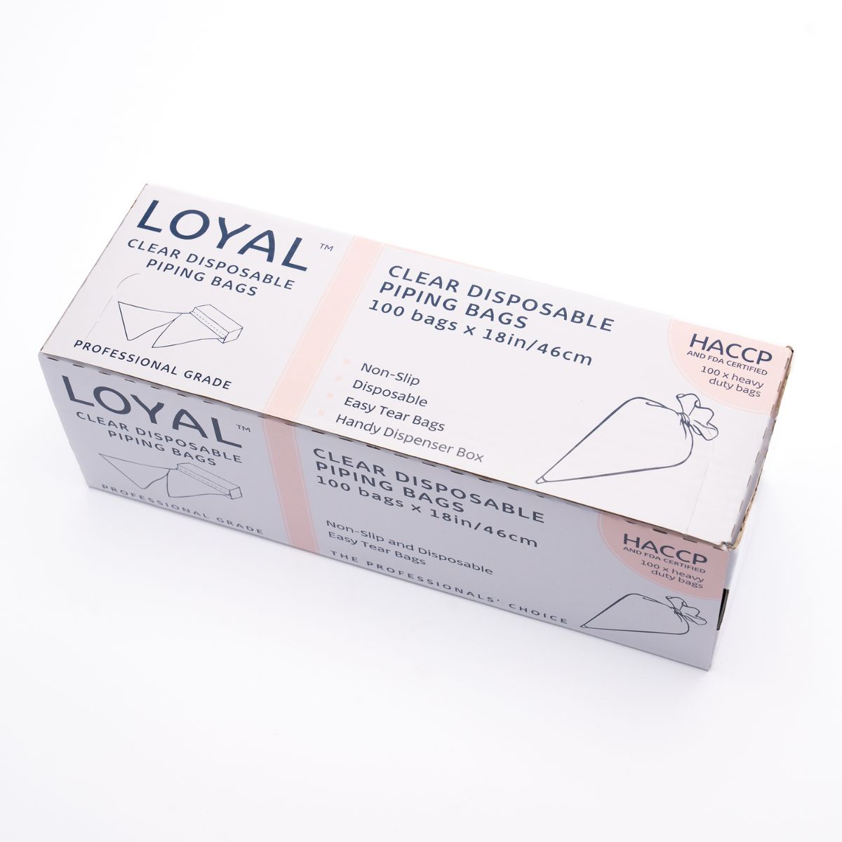 LOYAL Disposable Piping Bags Clear 45cm pk/100