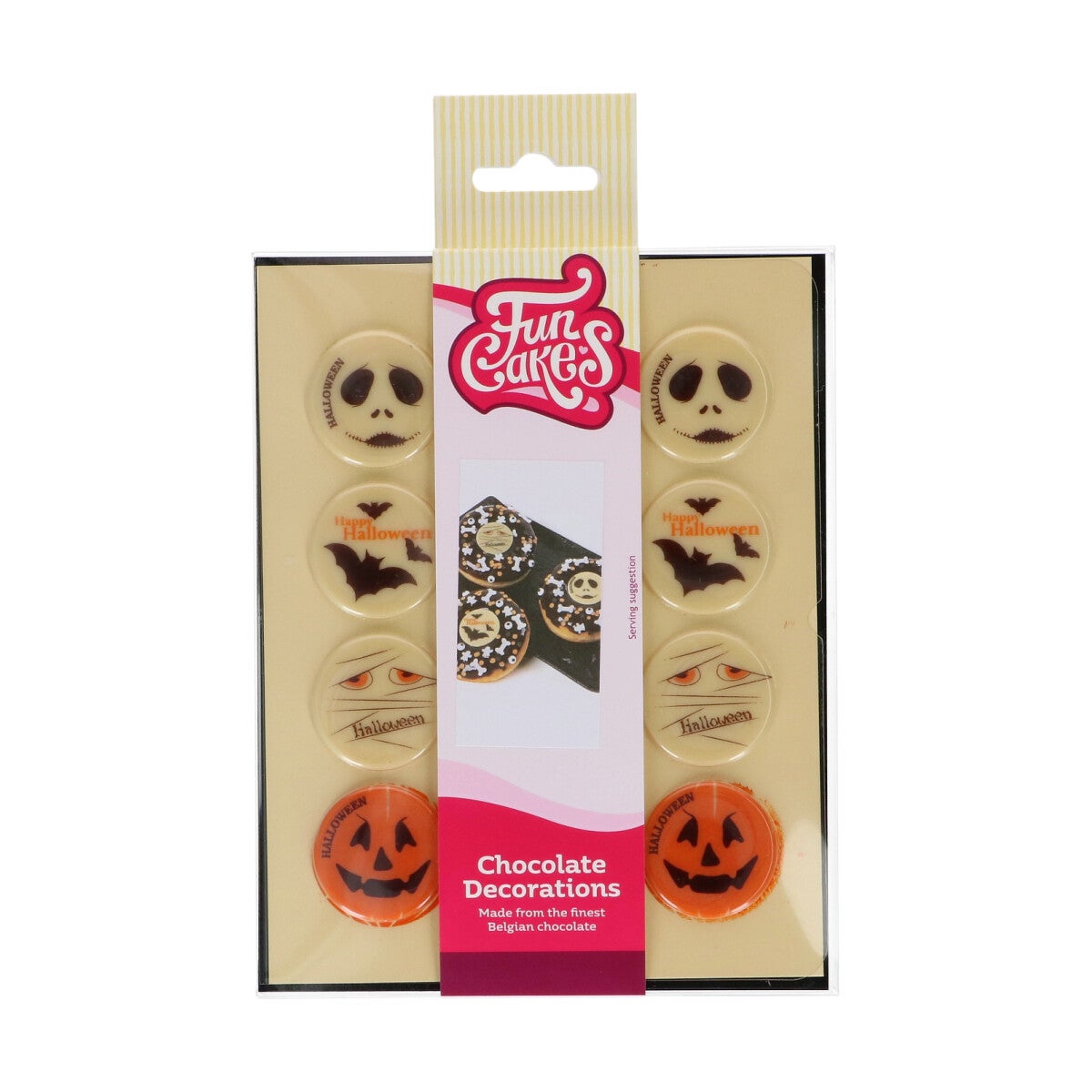 FunCakes Chocolate Decorations Halloween Ø3,8Cm set/12
