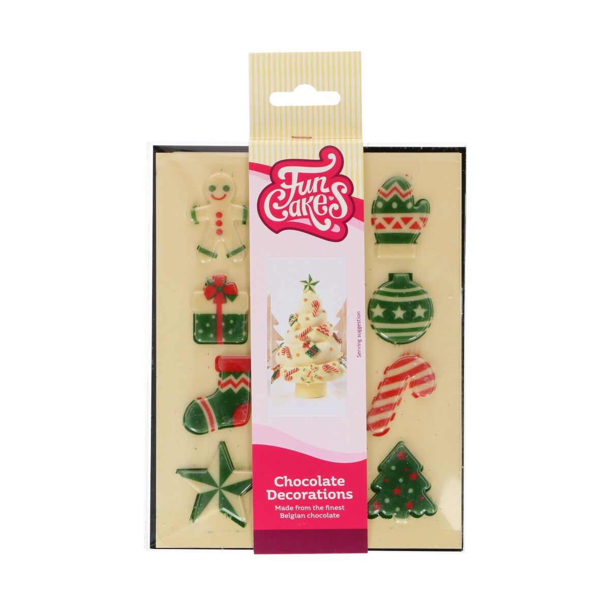 FunCakes Chocolate Decorations Xmas Figures set/12