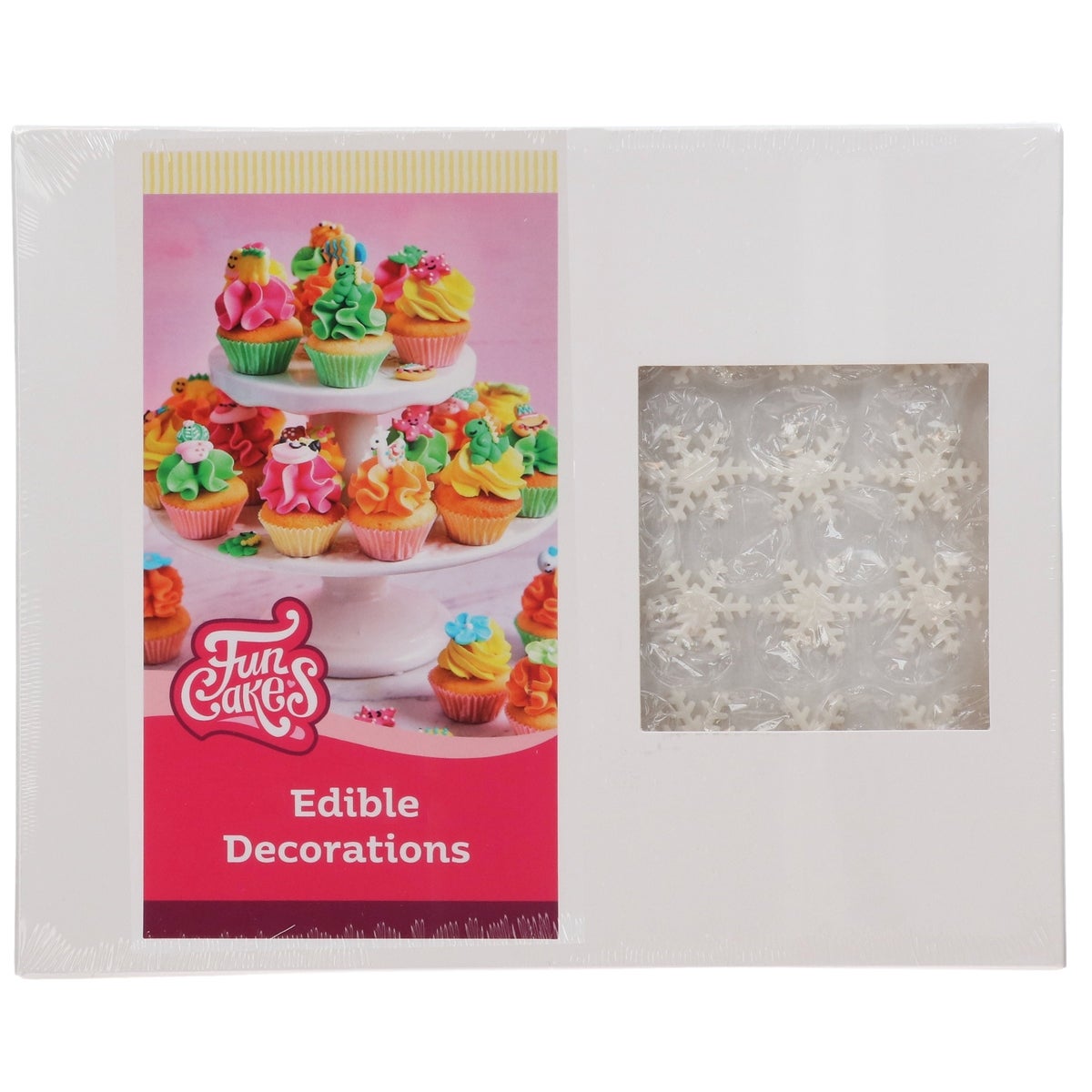 FunCakes Bulk Sugar Paste Decorations Ice Crystal White pk/144 