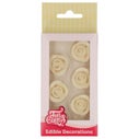 FunCakes Sugar Paste Decorations Roses White set/6