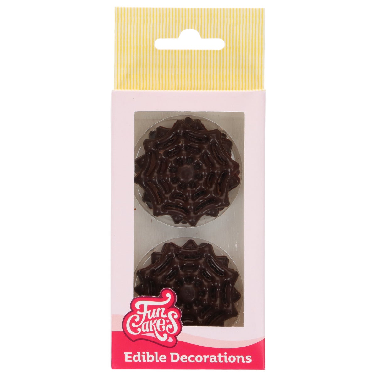 FunCakes Chocolate Decorations Spider Webs pk/6