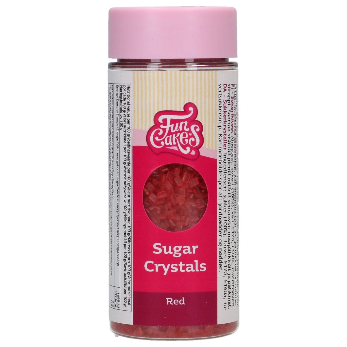 FunCakes Sugar Crystals Red 80g