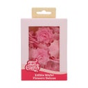 FunCakes Edible Wafer Flowers Deluxe Rose Rosalia Pink Medium pk/15