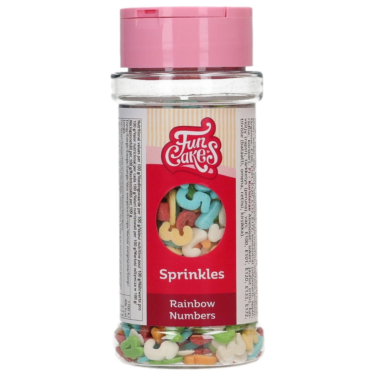 FunCakes Sprinkle Mix Rainbow Numbers 50g