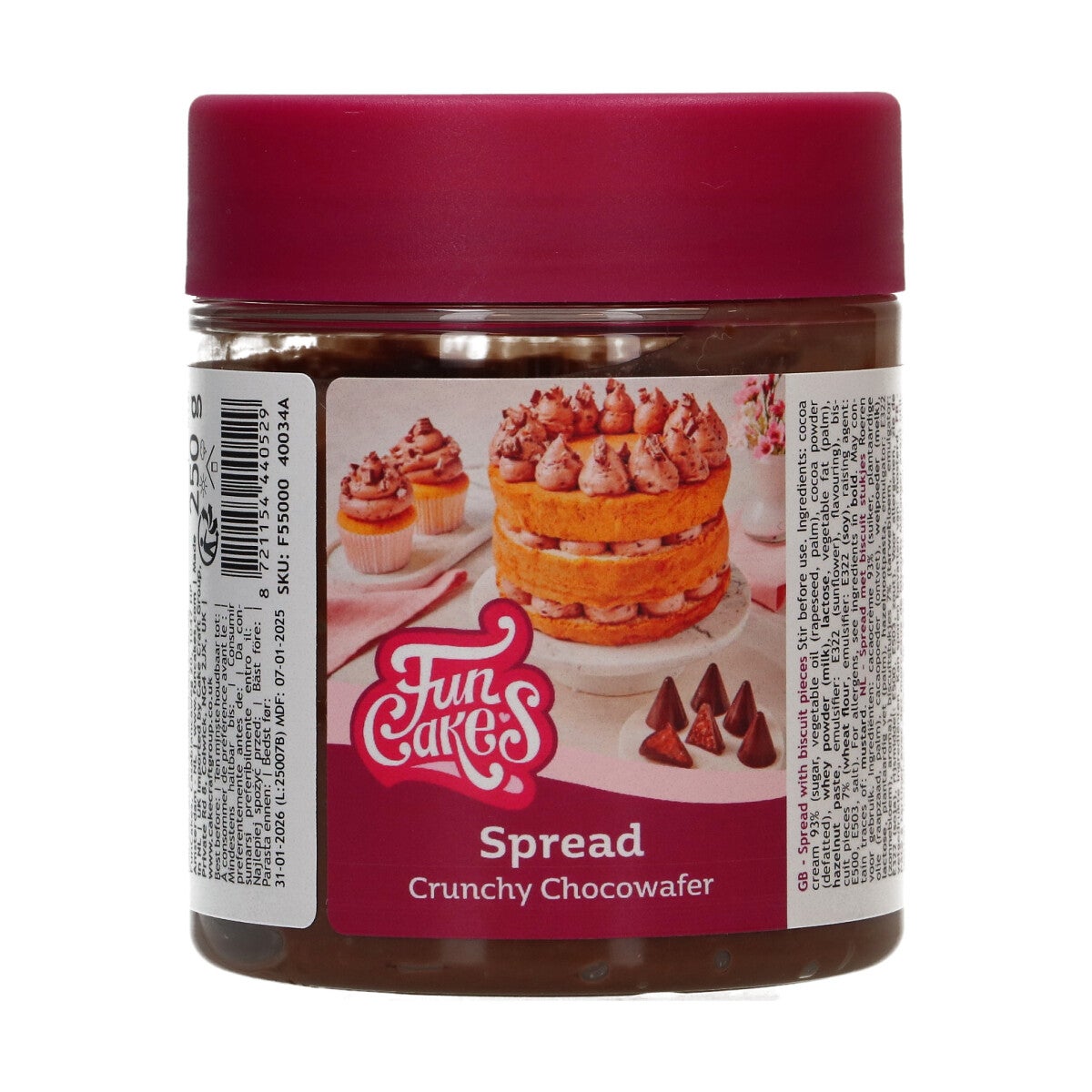 FunCakes Spread Crunchy Chocowafer 250g
