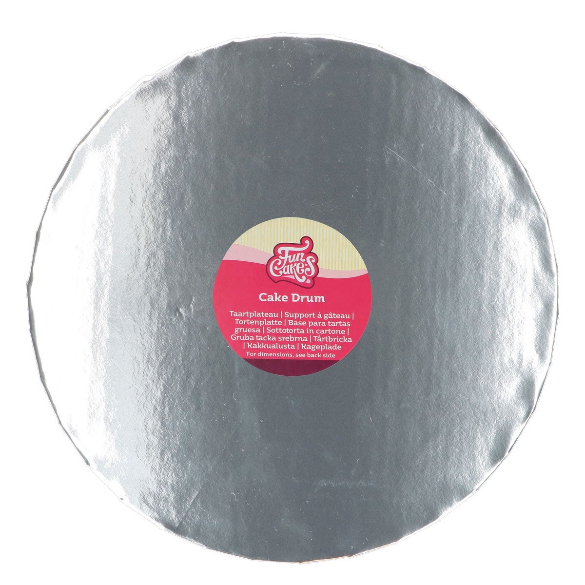 FunCakes Cake Drum Round Ø35cm Silver 20mm