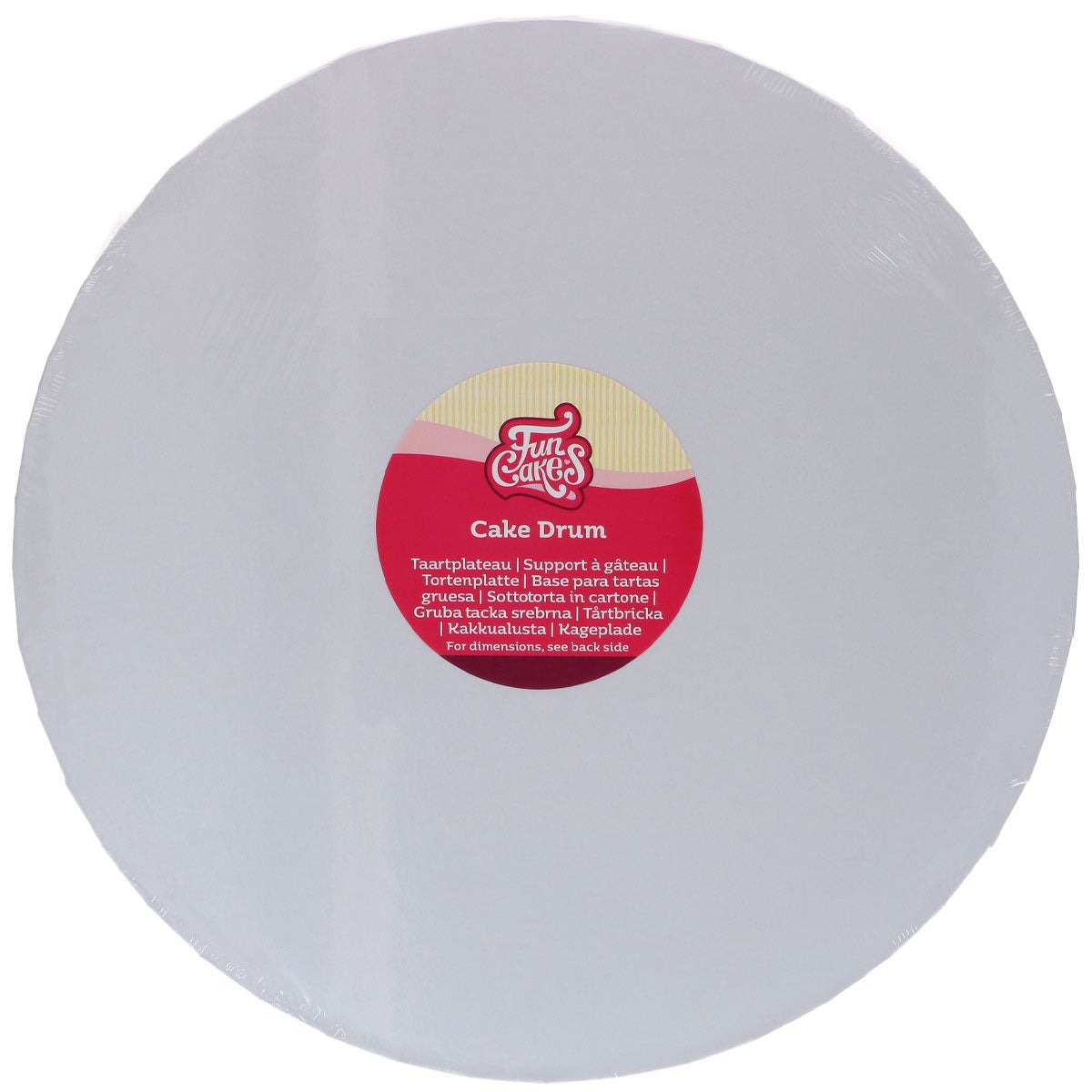 FunCakes Cake Drum Round Ø32,5cm White 20mm