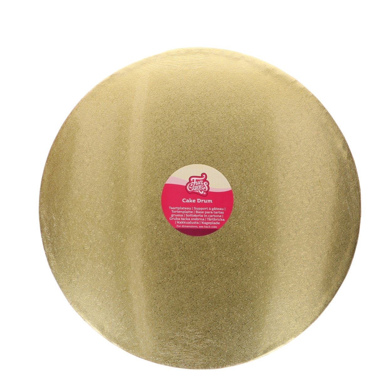 FunCakes Cake Drum Round Gold Ø45cm