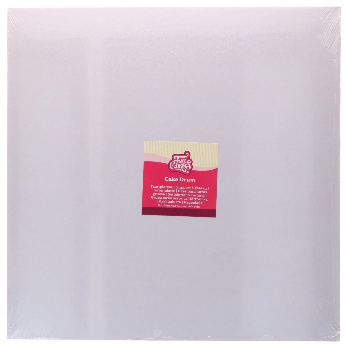 FunCakes Cake Drum Square White 45cm
