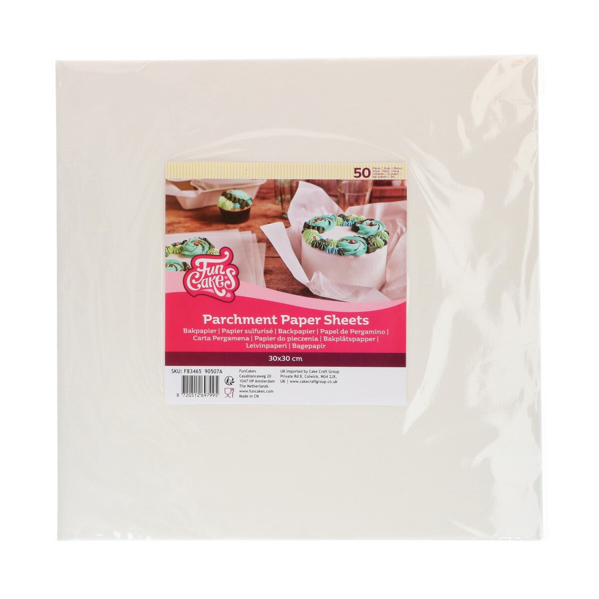 FunCakes Parchment Paper Sheets 30x30cm pk/50