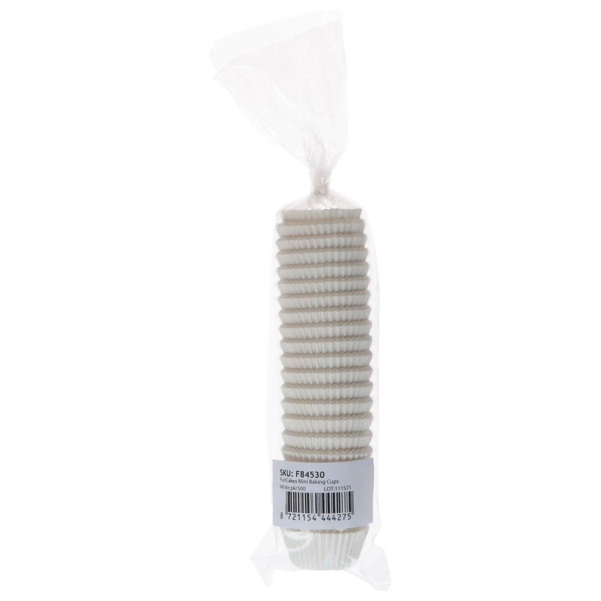 FunCakes Mini Baking Cups White pk/500
