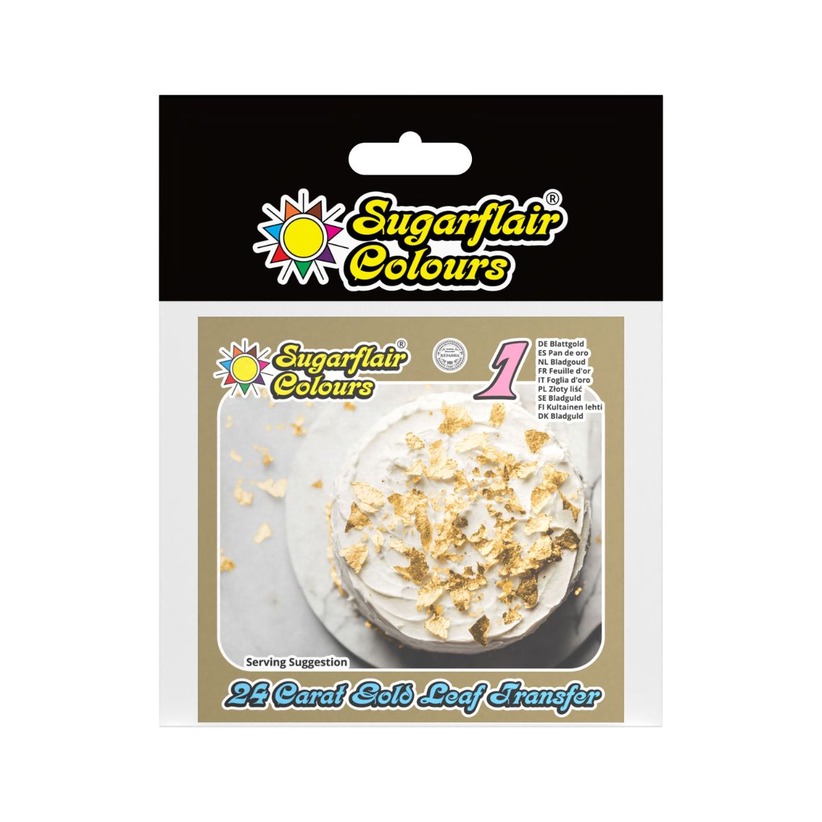 Sugarflair 24 Carat Gold Leaf Transfer