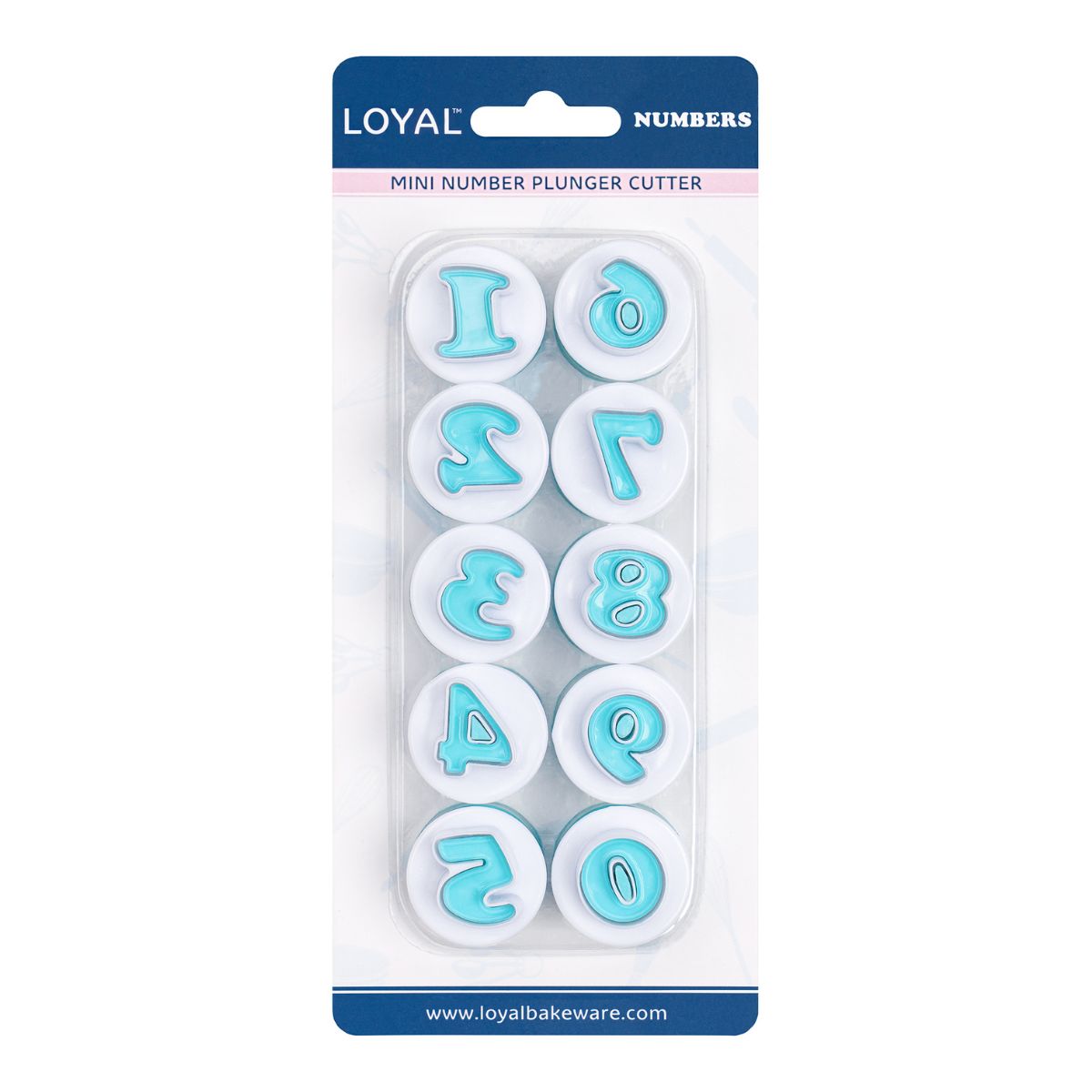 LOYAL Plunger Cutter set Mini Numbers 0 - 9 set/10