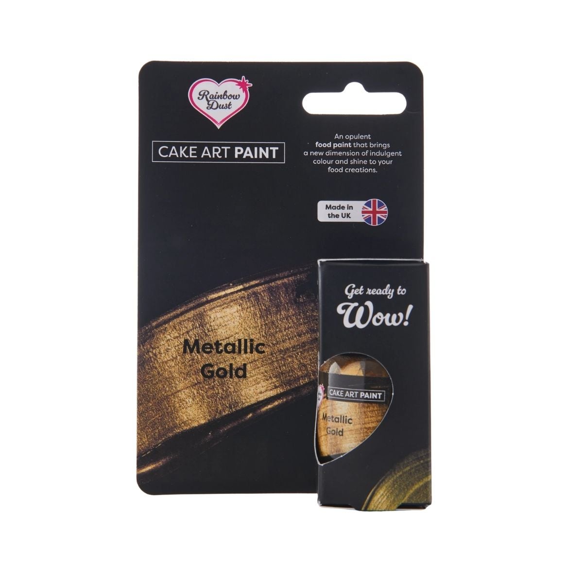Rainbow Dust Cake Art Paint Metallic Paint Gold 25g
