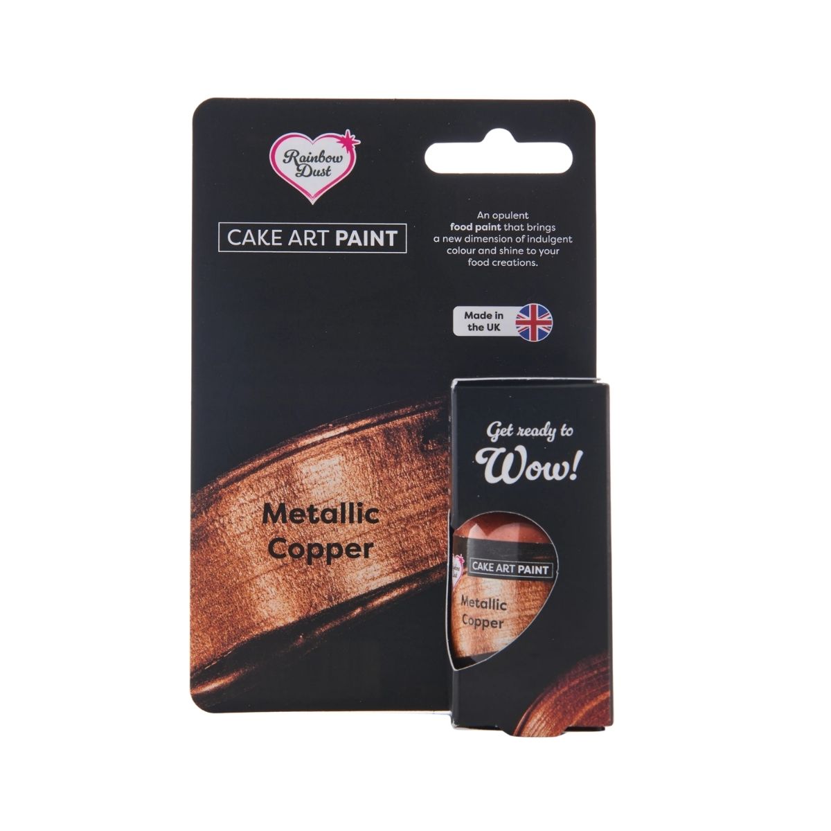 Rainbow Dust Cake Art Paint Metallic Paint Copper 25g