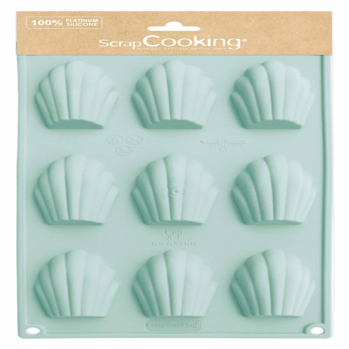 Scrapcooking Silicone Mould Madeleines - 9 Cavity 