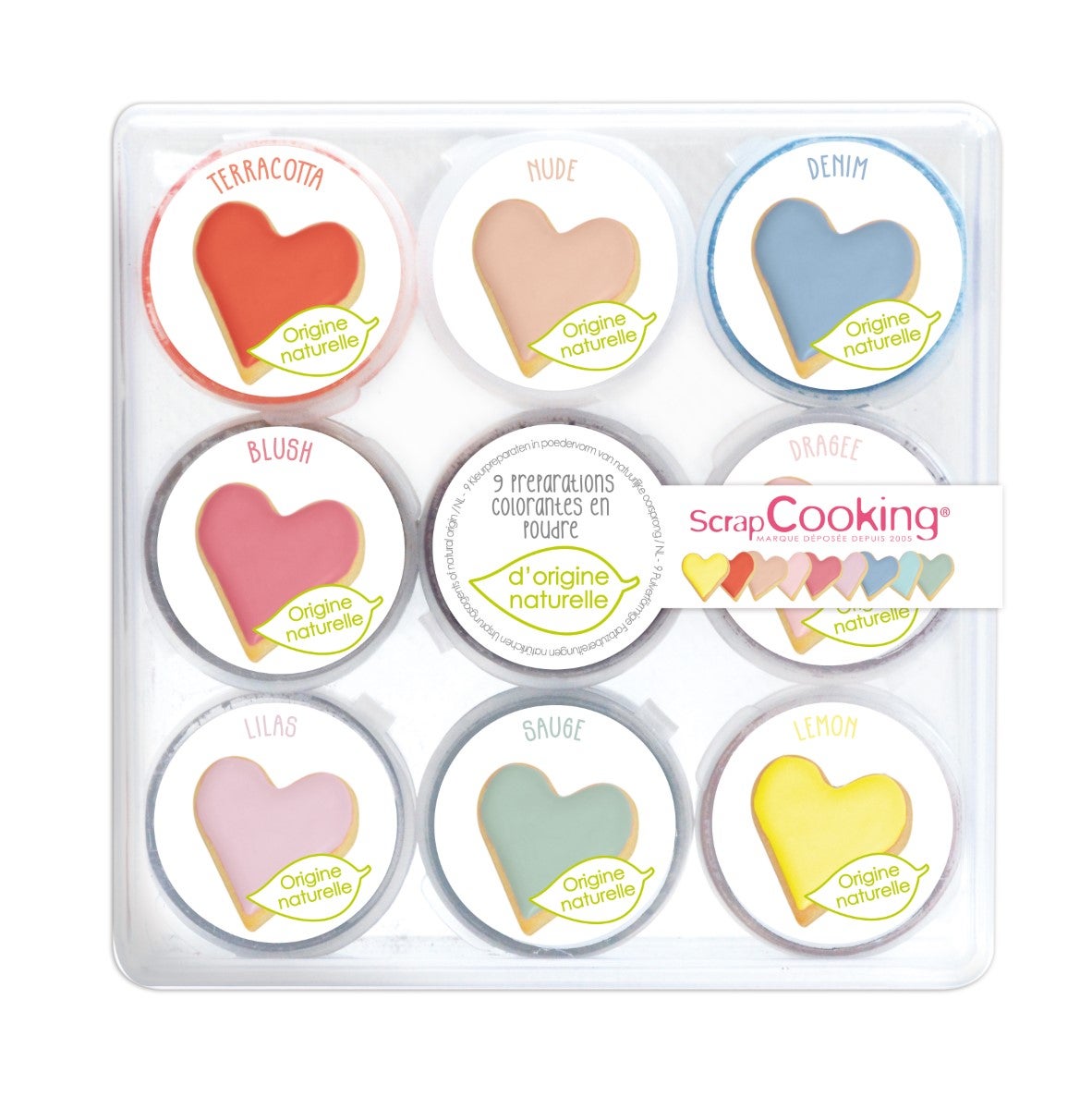 Scrapcooking Food Colour Powder - Natural 9x2g