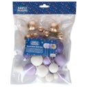 Simply Making Decorative Ball Set Purple Ombre & Gold pk/32