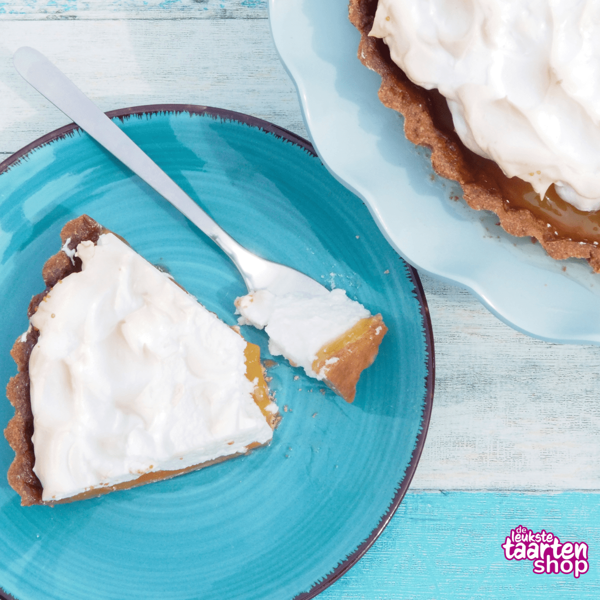 Lemon meringue taart met lemoncurd