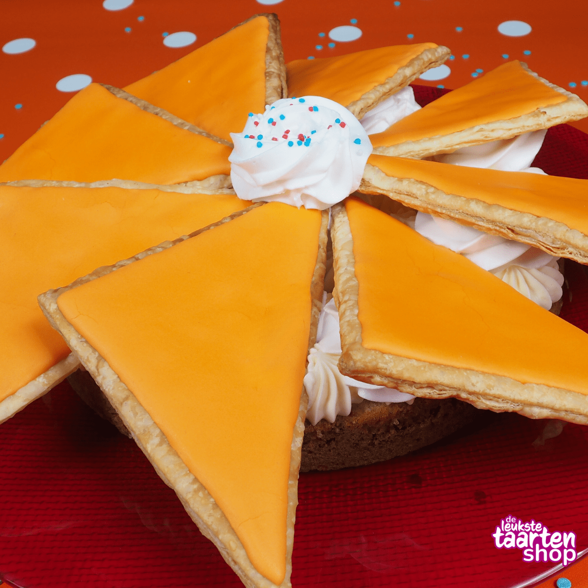 Orange Dutch Tompouce Cake