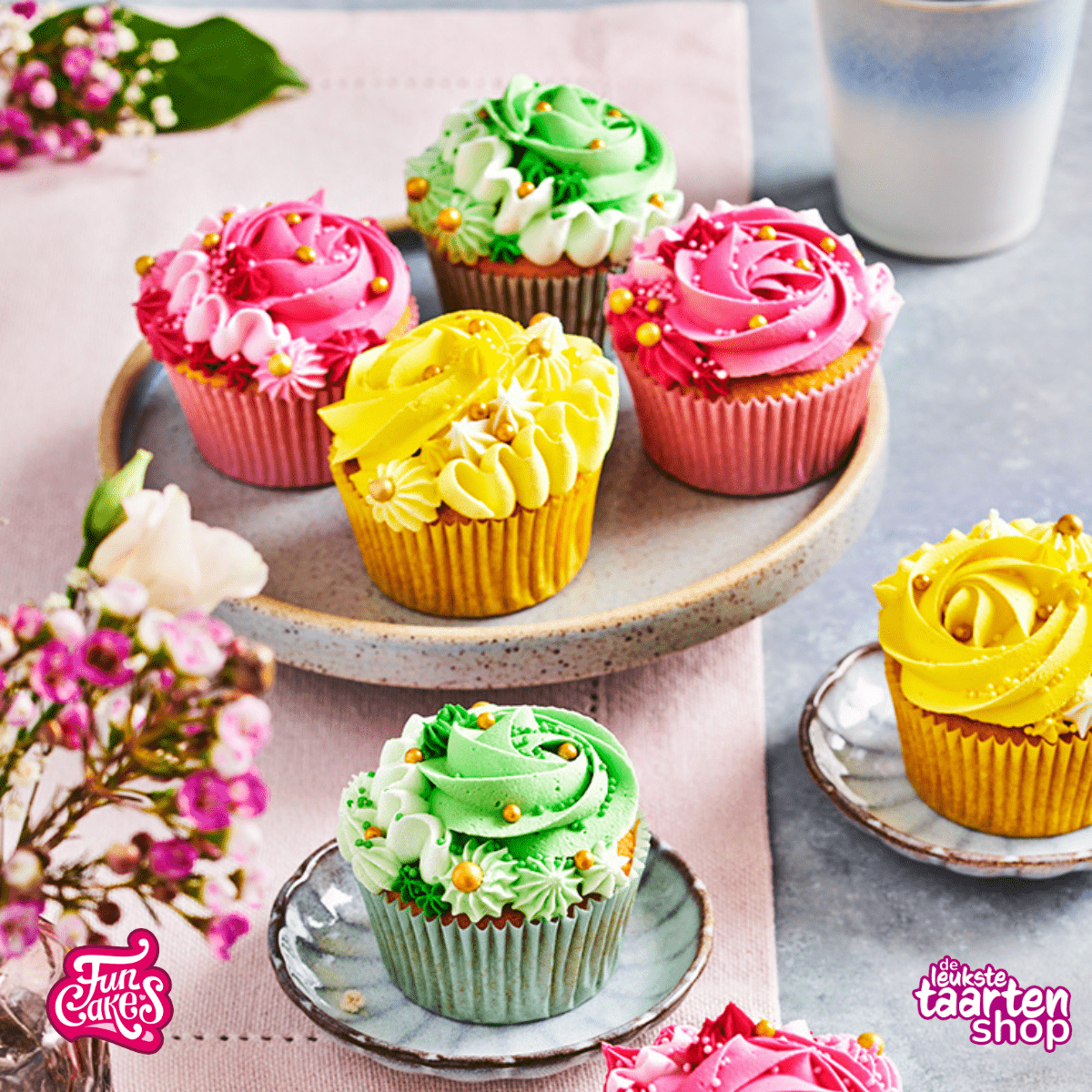 Spring Pastel Cupcakes