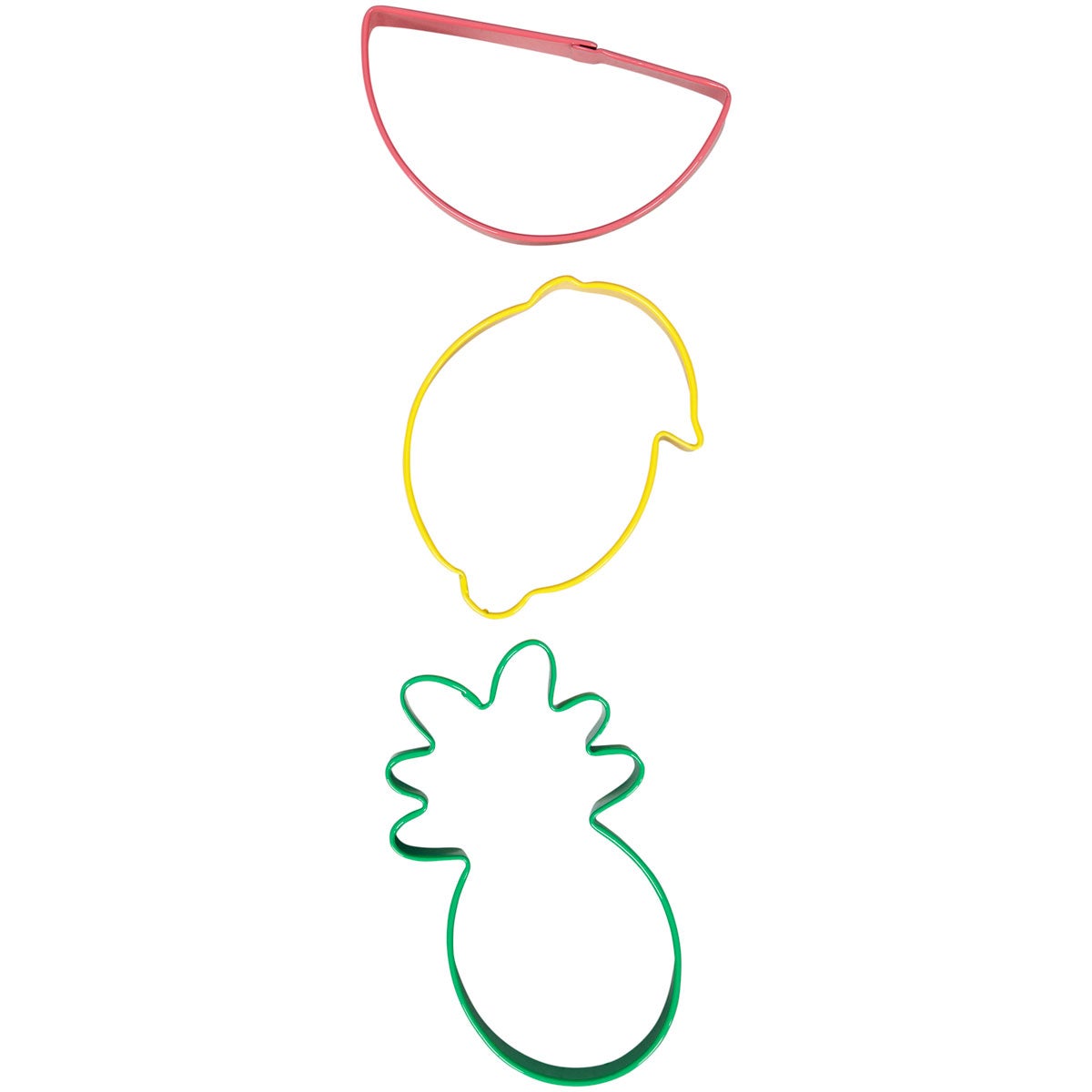 Wilton Cookie Cutters Pineapple/Watermelon/Lemon Set/3