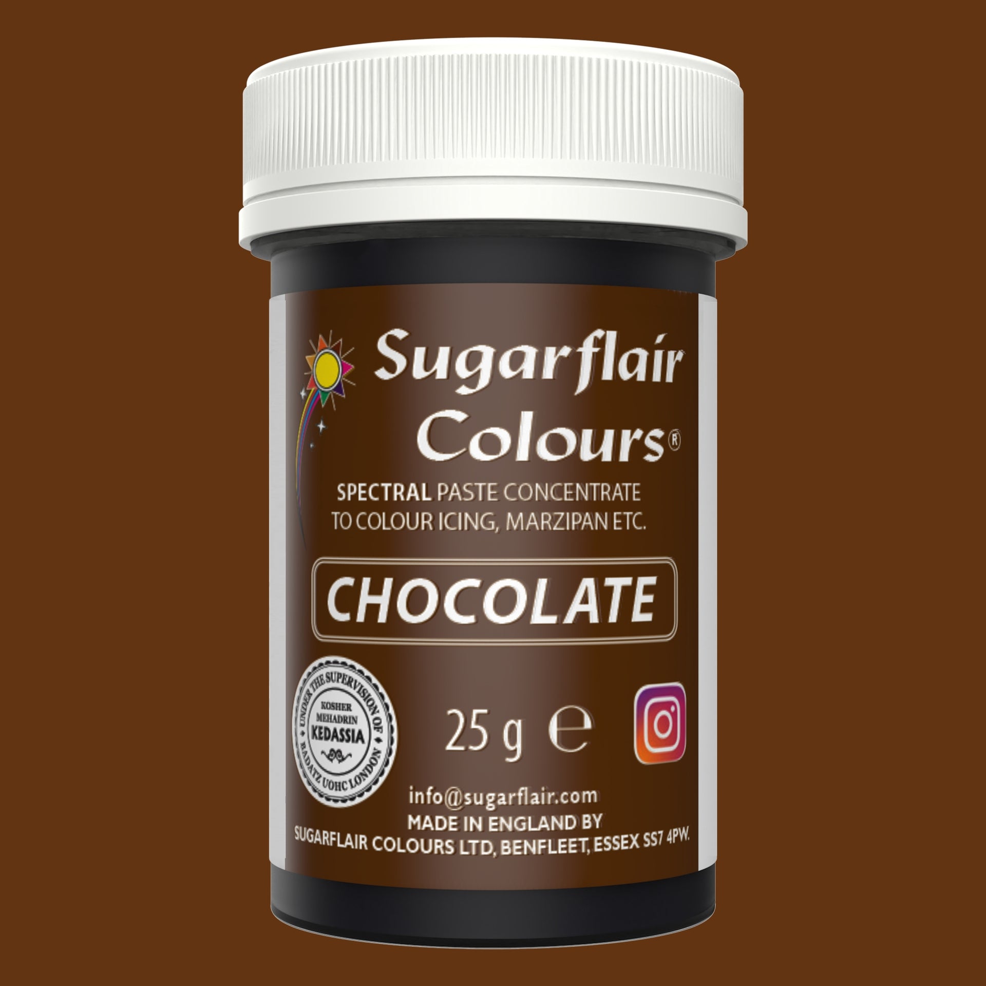 Sugarflair Paste Colour Chocolate 25g