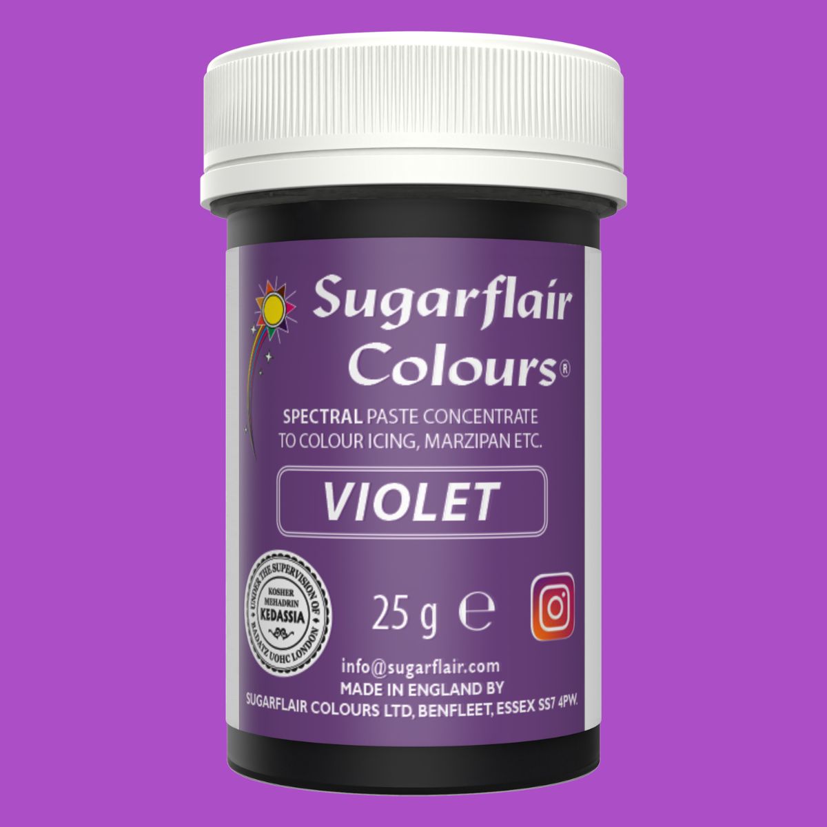 Sugarflair Paste Colour Violet 25g