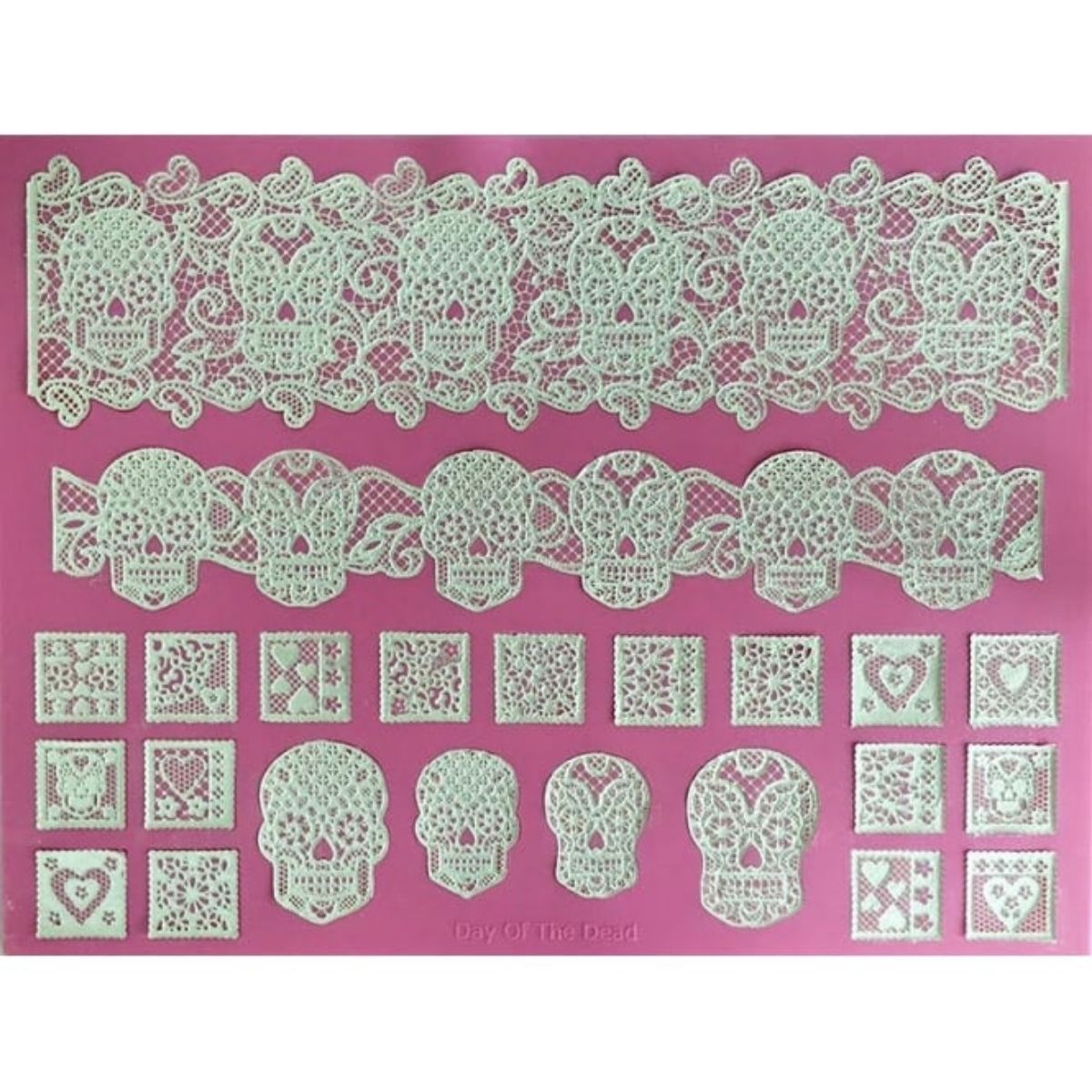 Cake Lace Mat - Day Of The Dead Large