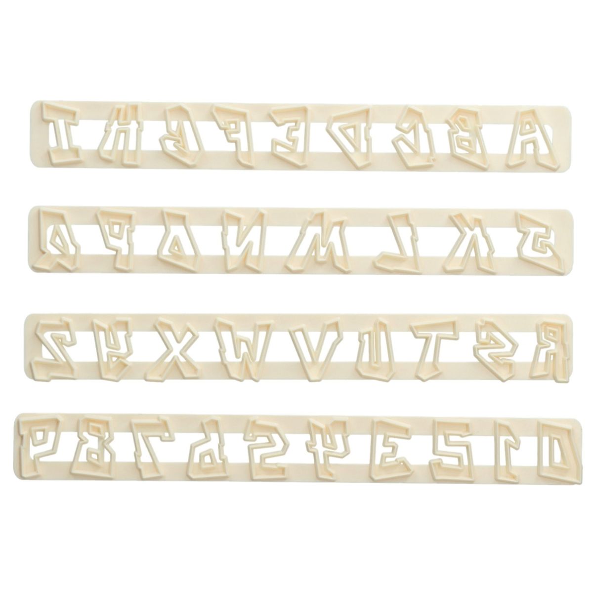 FMM Tappit Cutter Alphabet & Number Graffiti