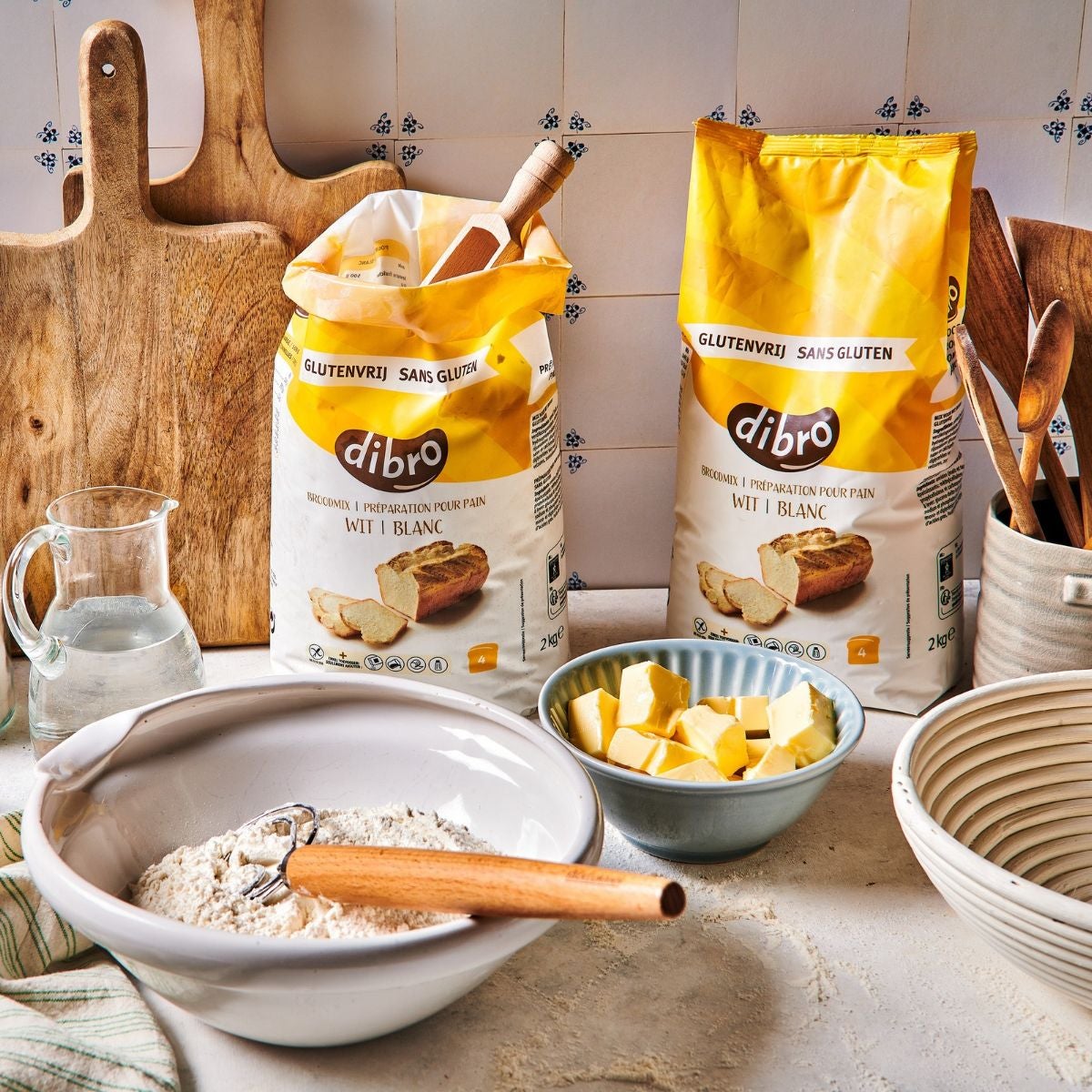 Dibro Gluten Free White Mix for Bread and Pastry 1kg
