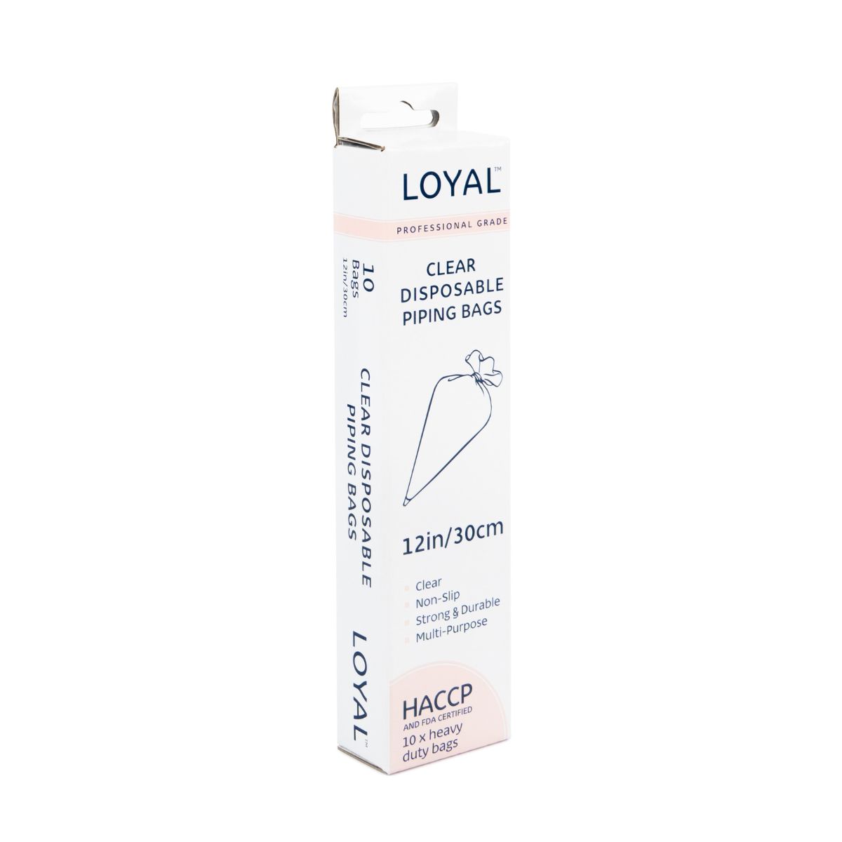 LOYAL Disposable Piping Bags Clear 30cm pk/10