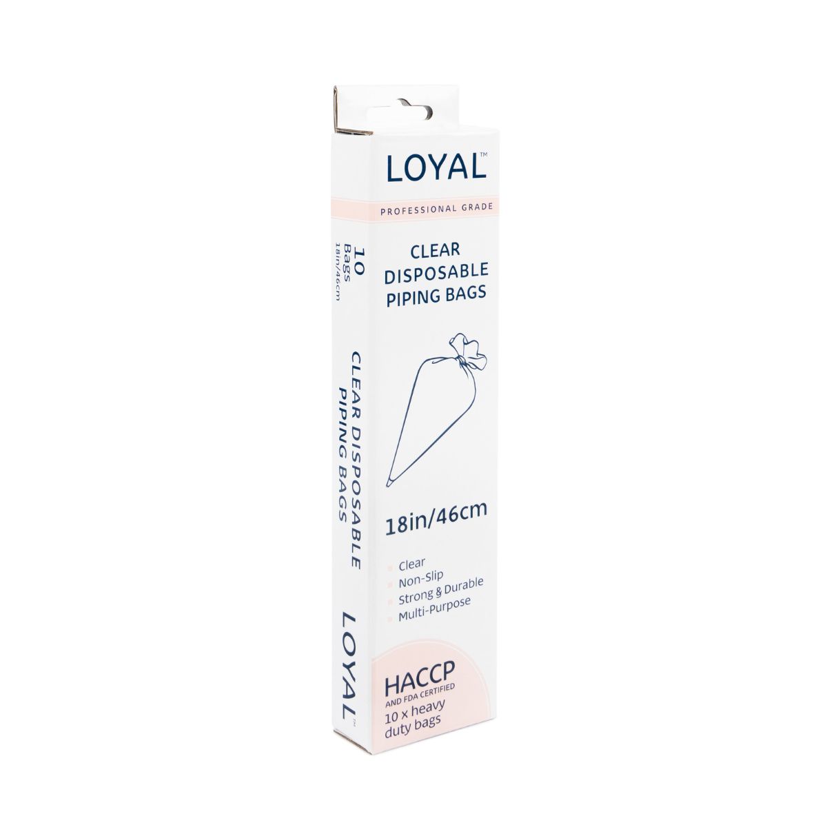 LOYAL Disposable Piping Bags Clear 45cm pk/10